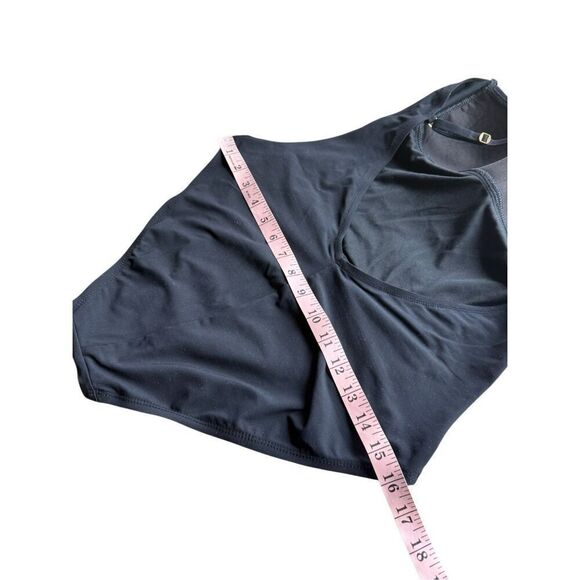 Bleu Rod Beattie Ruched Grommet One-Piece Swimsuit In Black Size 10 - Picture 10 of 10